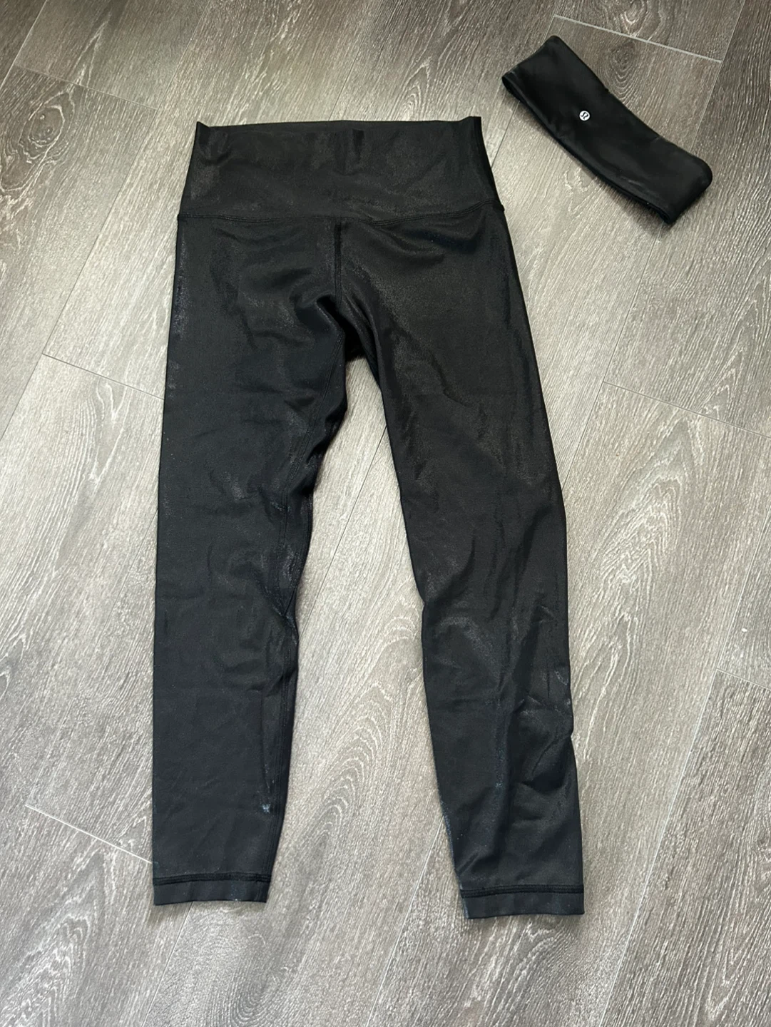 Lululemon Black Align Leggings & Headband Set