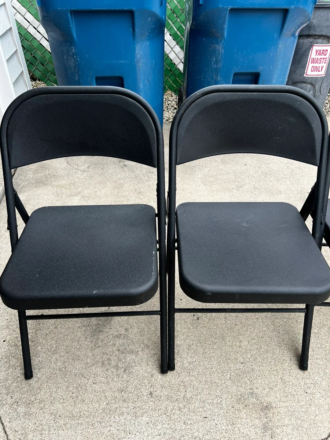 Set of 4 Cosco Black Folding Chairs - photo 2