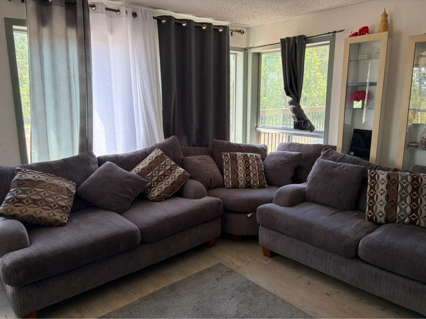Sectional Sofa with Pillows - photo 2