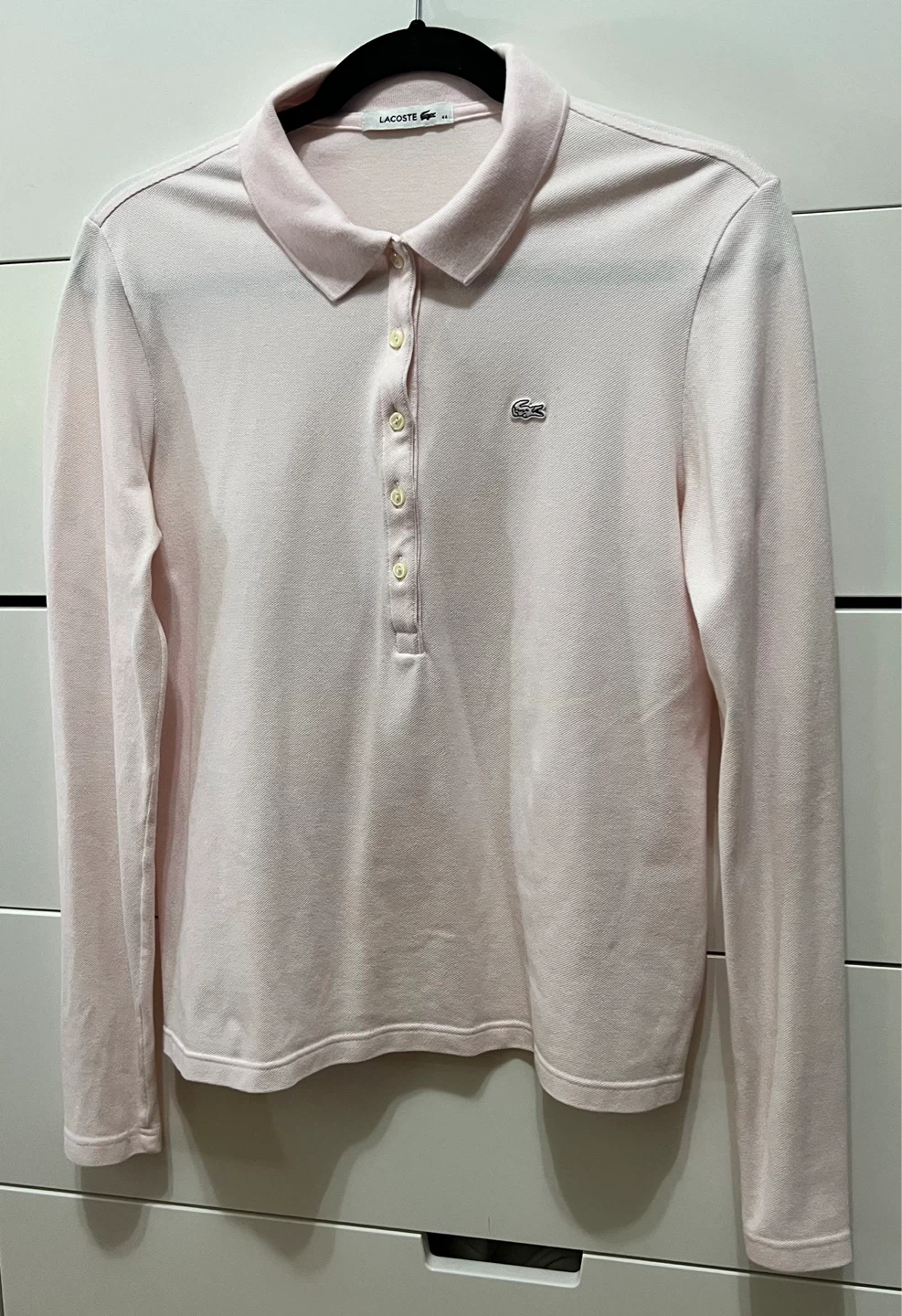 Lacoste Long Sleeve Polo Shirt - Pink