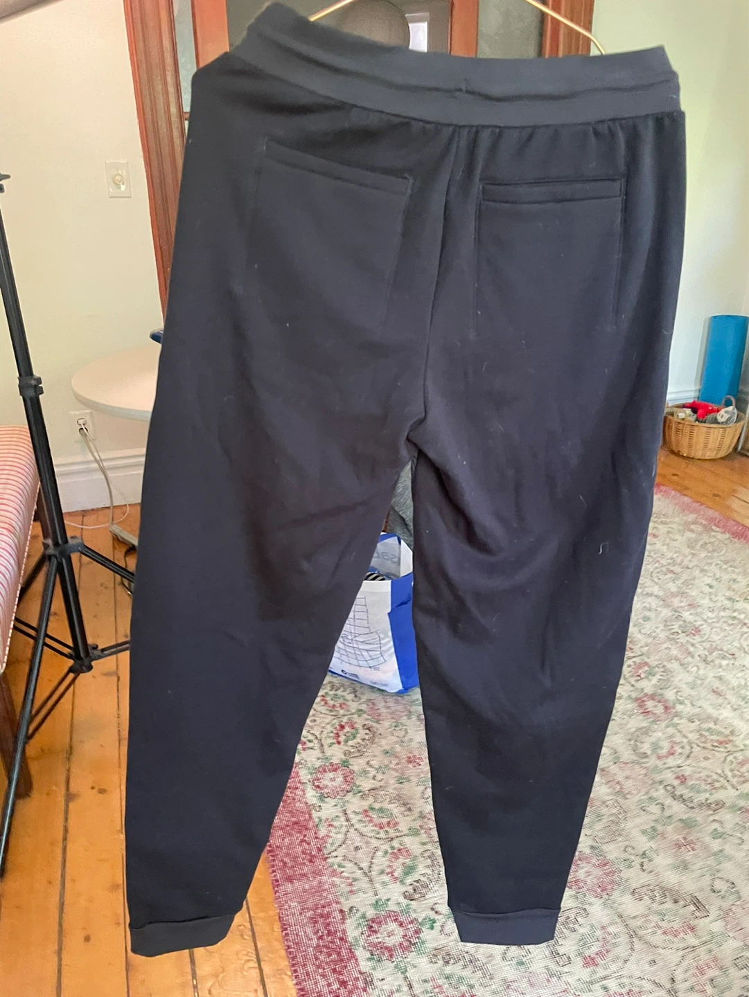 Black Quilted Joggers - photo 3