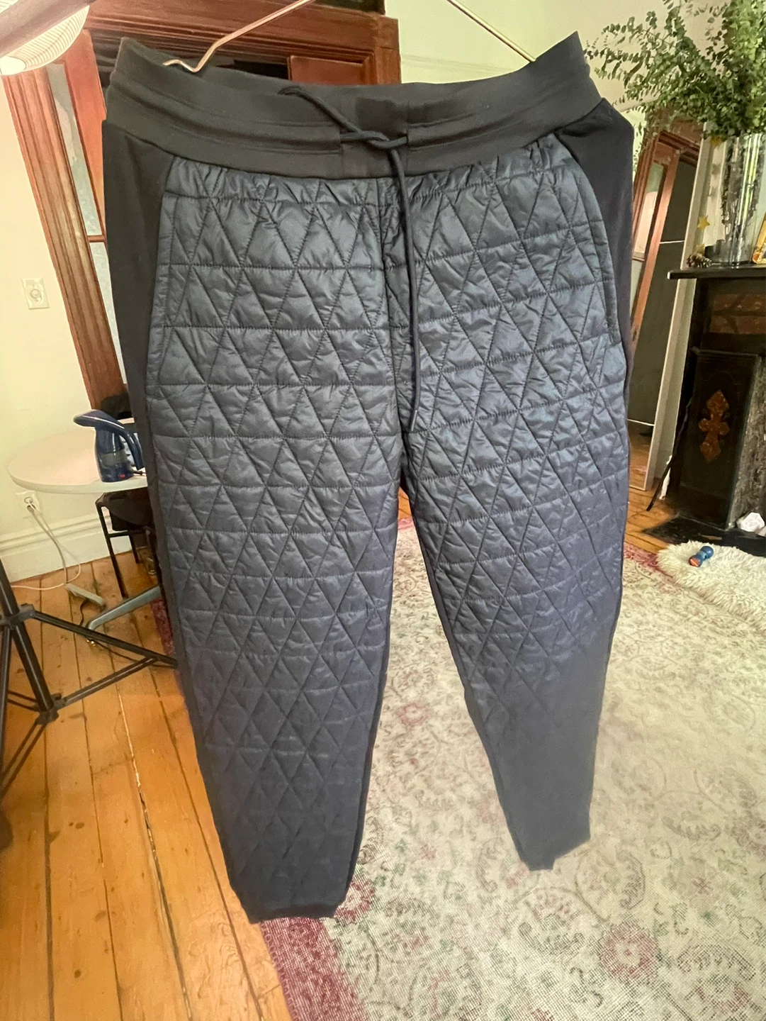 Black Quilted Joggers - photo 2