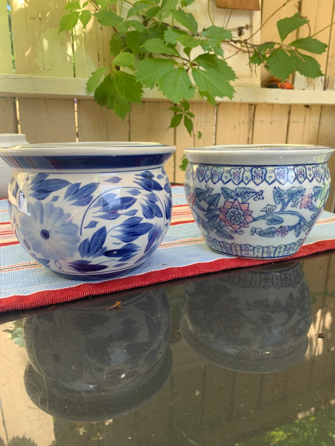 Set of 2 Ceramic Planters