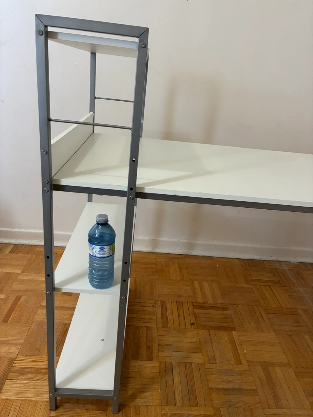 White Desk with Shelving - photo 2
