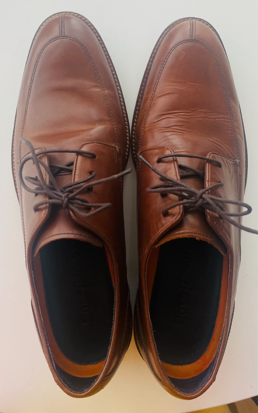 Cole Haan Brown Leather Lace-Up Dress Shoes