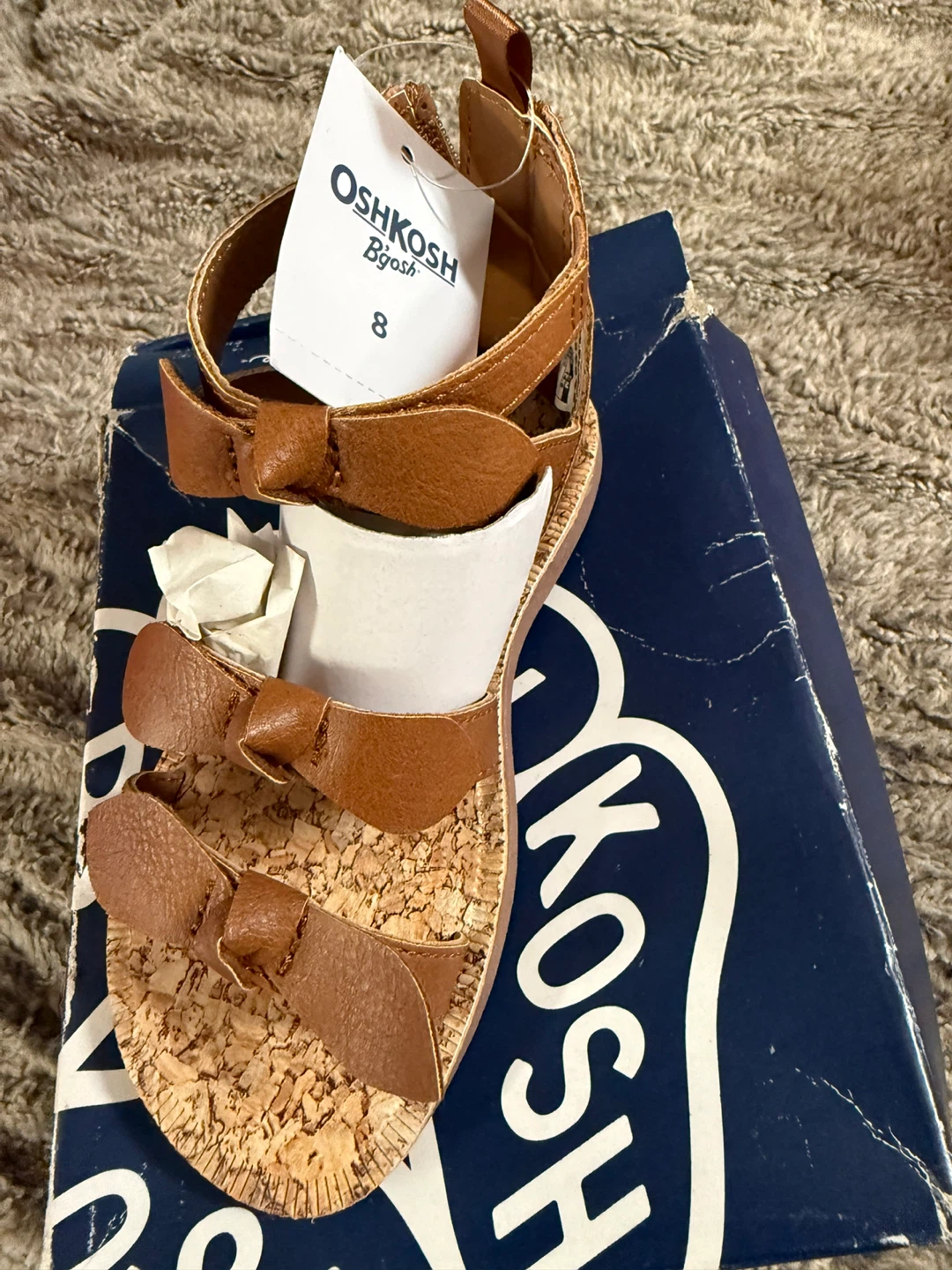 OshKosh B'gosh Toddler Sandals Size 8 Brown