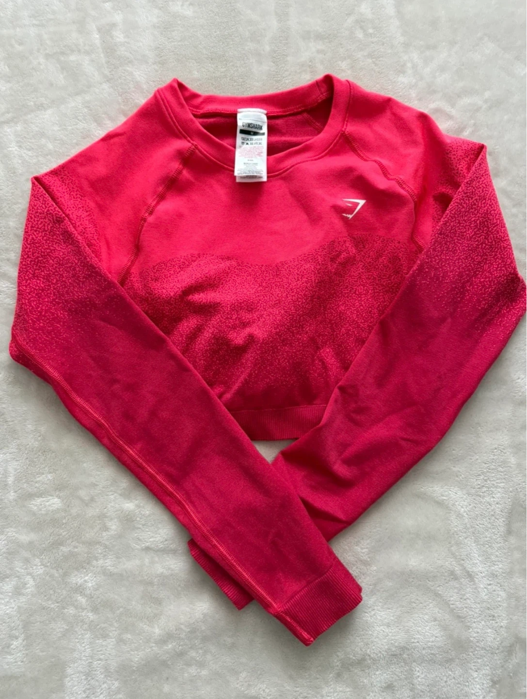 Gymshark pink long sleeve crop - Size M