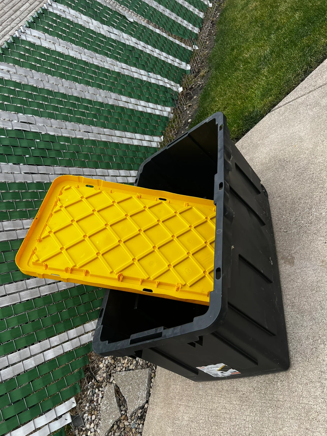 HDX 70 Gal. Tough Storage Tote with Wheels