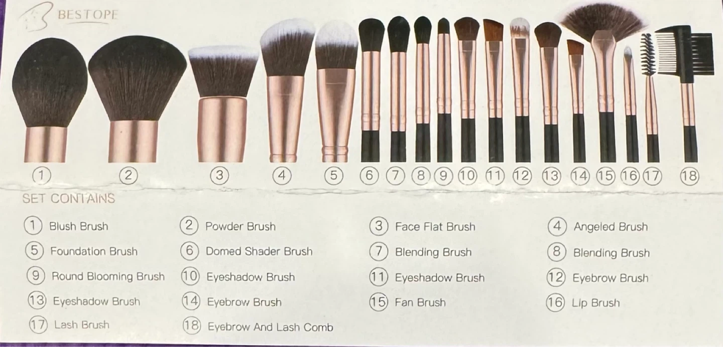 BESTOPE Complete Makeup Brush Kit
