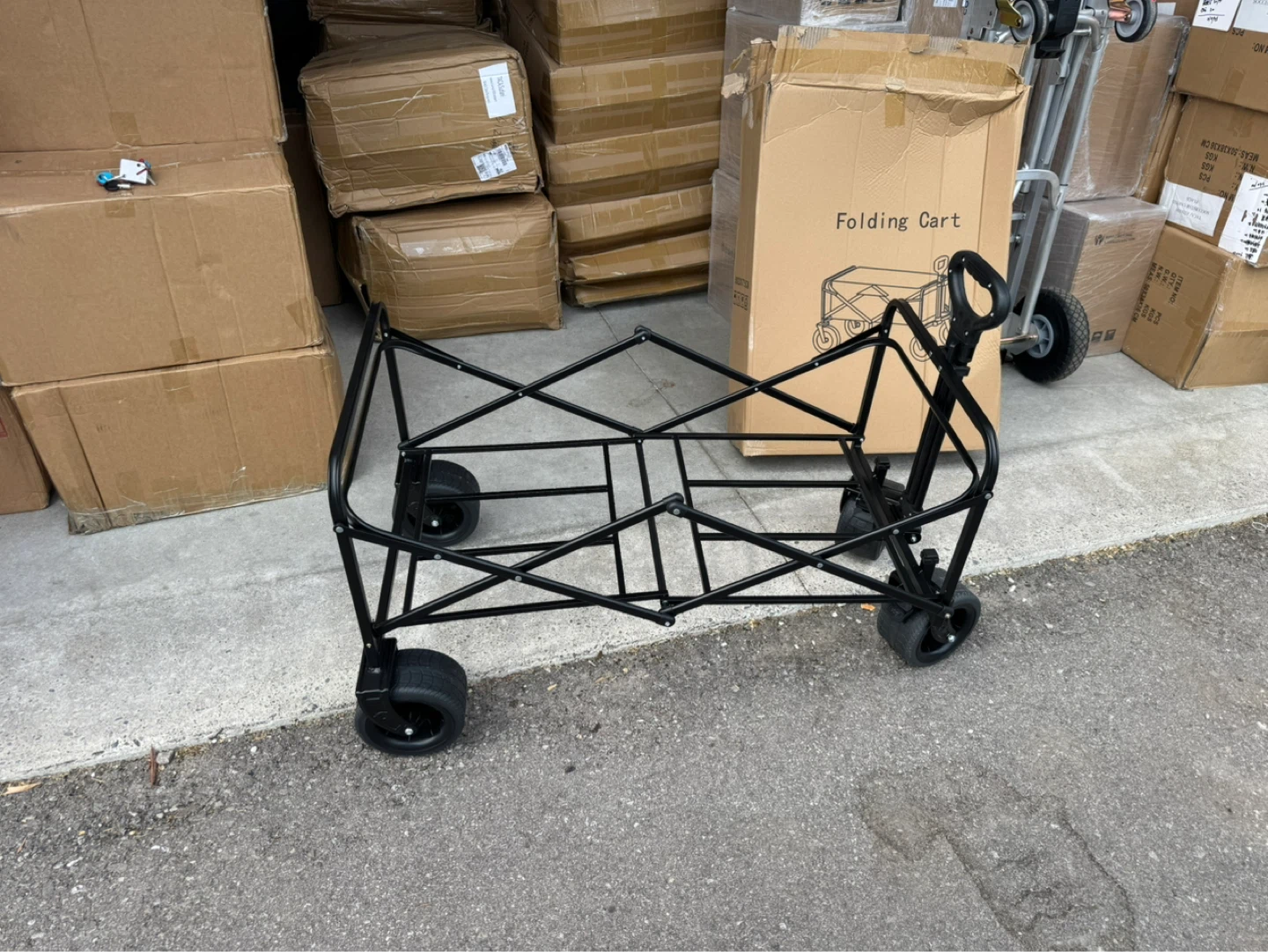Black Folding Utility Cart - photo 4