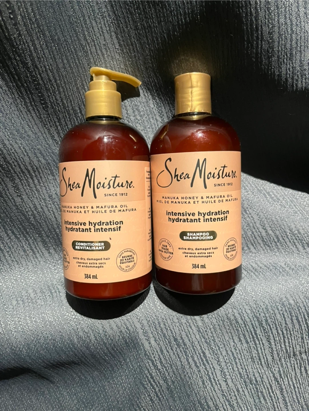 Shea Moisture Manuka Honey & Mafura Oil Shampoo & Conditioner