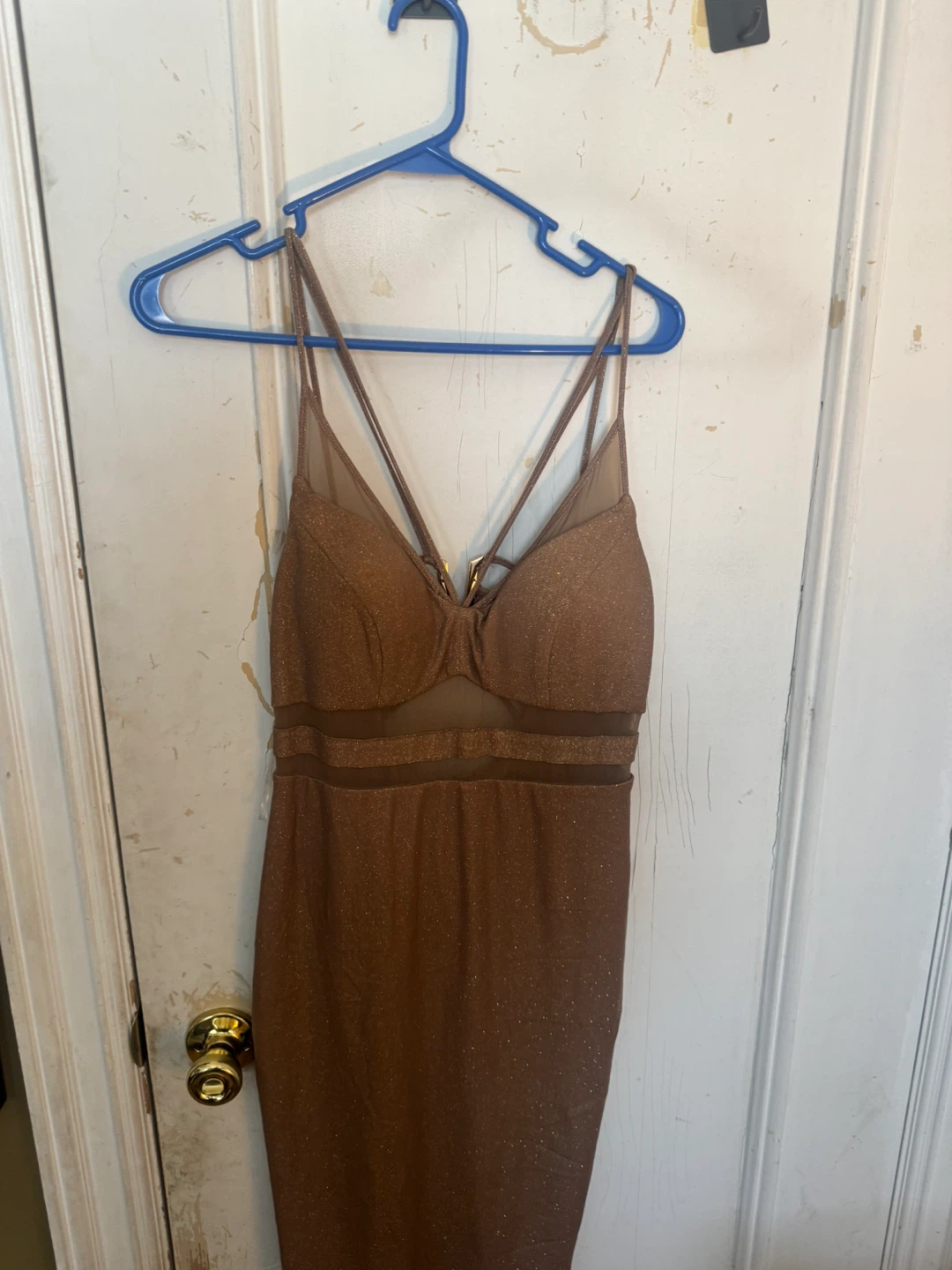 MadRags Sparkly Spaghetti Strap Dress - Size M