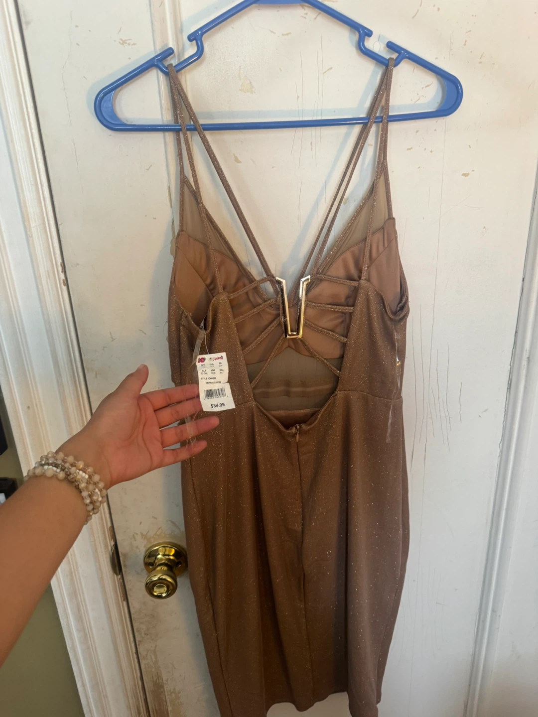 MadRags Sparkly Spaghetti Strap Dress - Size M - photo 3