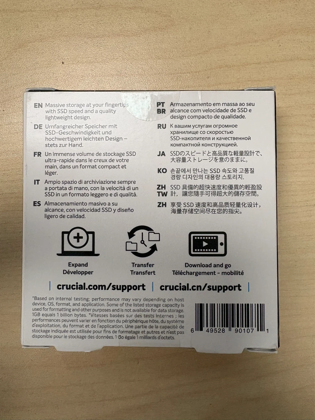 Crucial X6 Portable SSD 500GB - photo 2