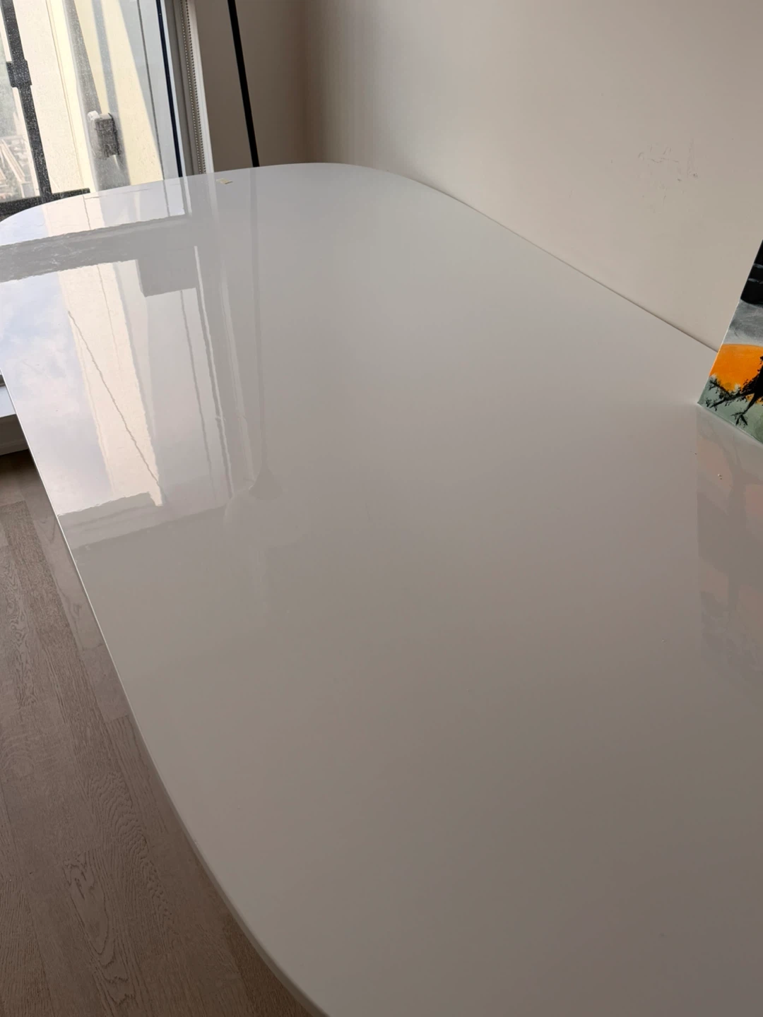 White Oval Dining Table/Office desk - photo 4