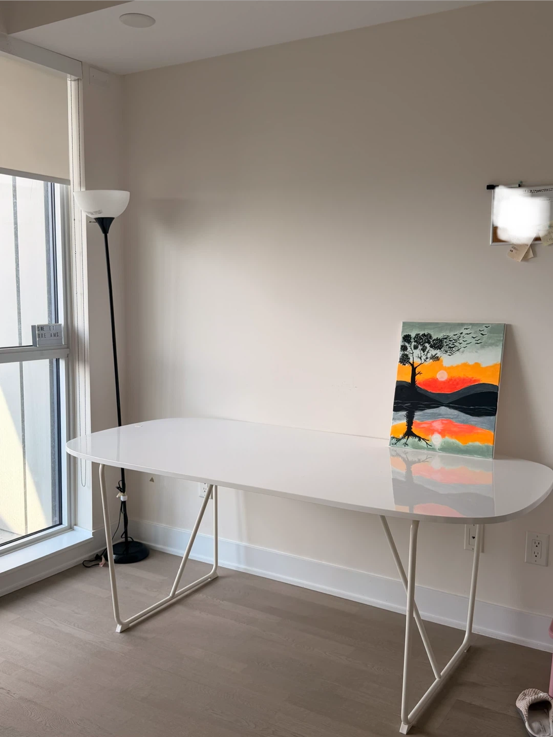 White Oval Dining Table/Office desk