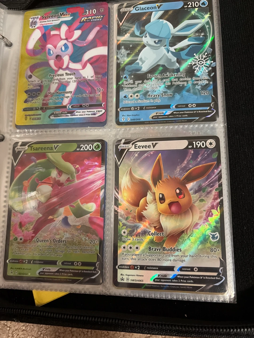Pokemon Trading Cards - Assorted EX and V Cards