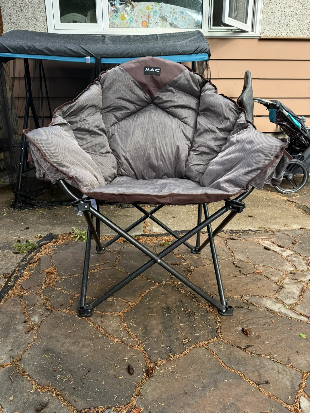Mac Sports Padded Folding Club Camping Chair Carry Bag
