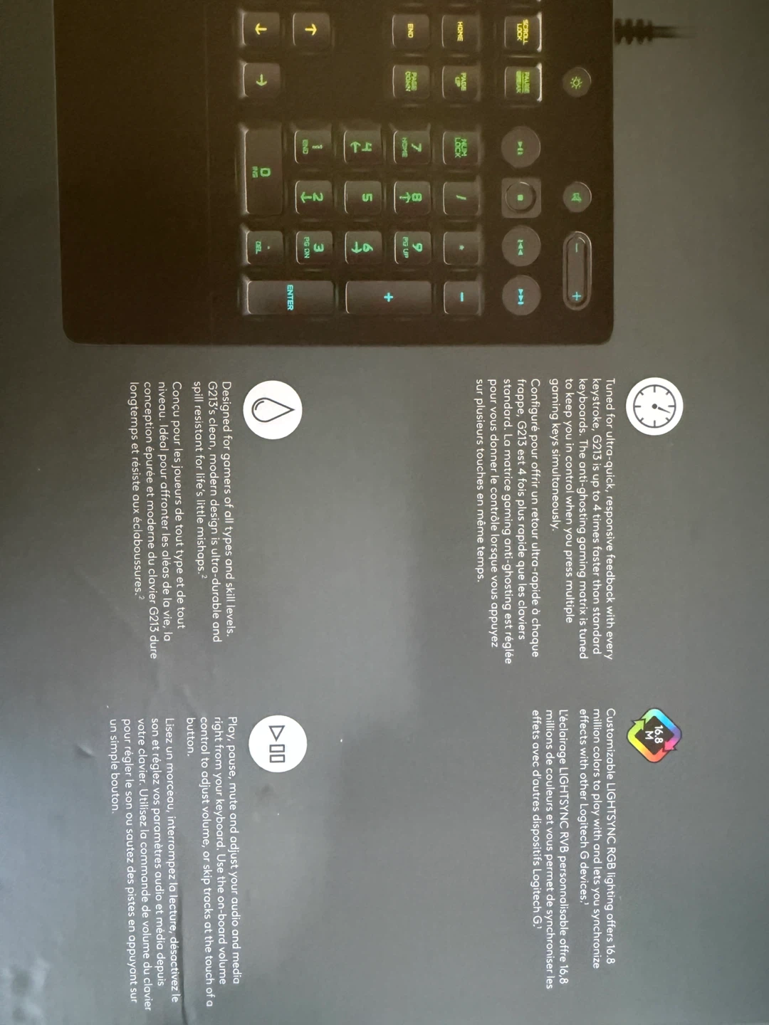 Logitech G213 RGB Gaming Keyboard - photo 4