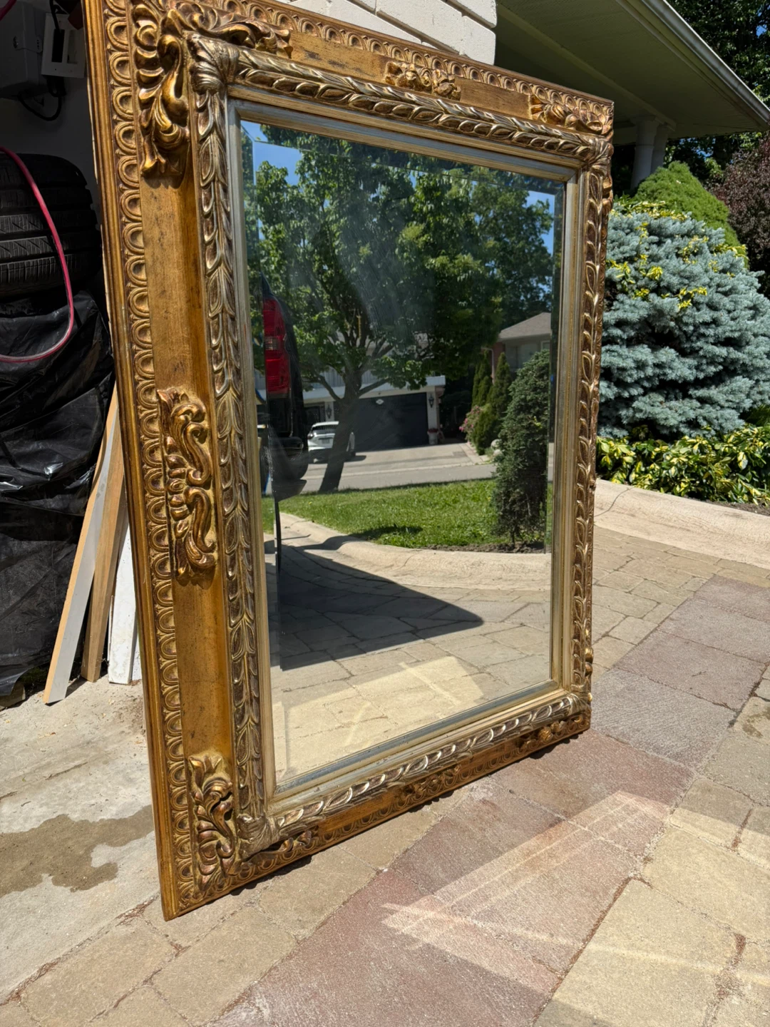 Antique Gold Frame Mirror - photo 2