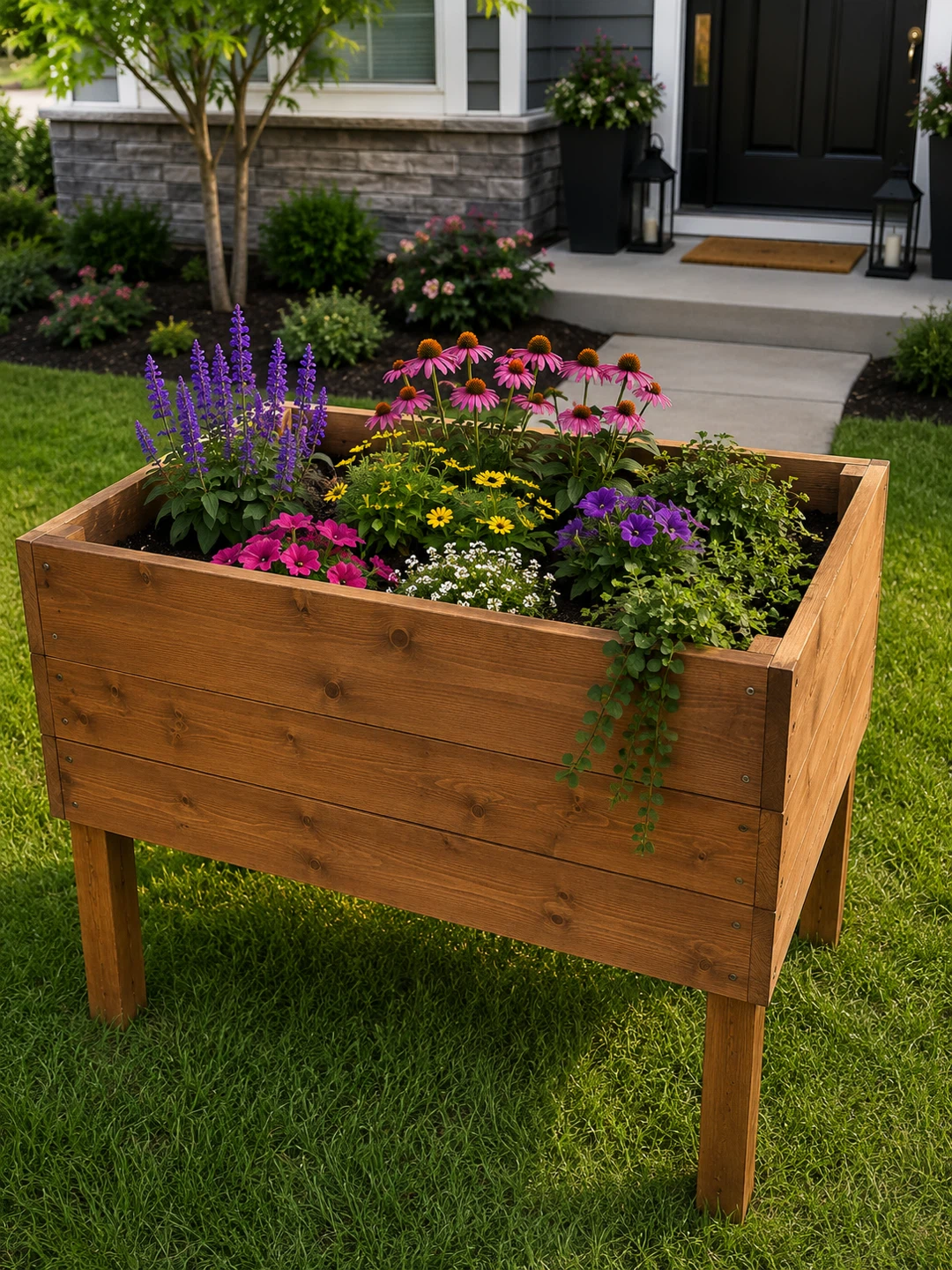 Wooden Raised Garden Planter Box - photo 3