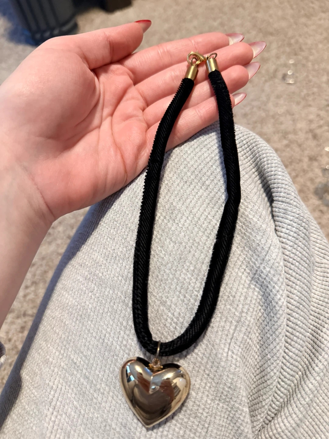 Vintage Gold Heart Pendant Necklace - photo 3
