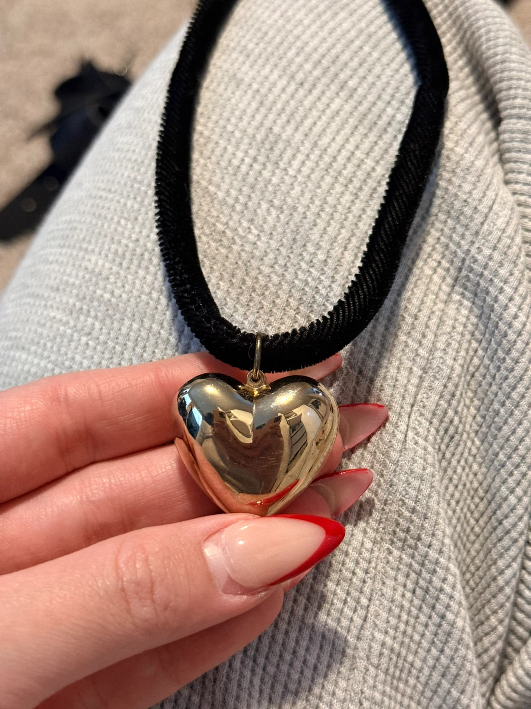 Vintage Gold Heart Pendant Necklace - photo 4