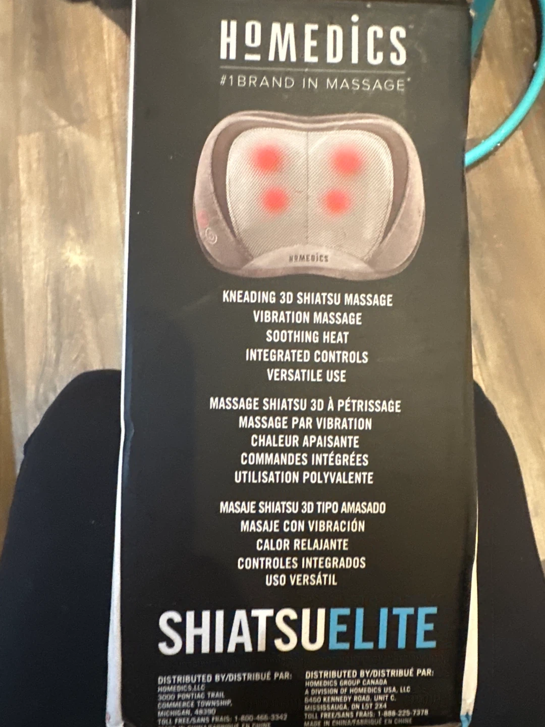 HoMedics Shiatsu Elite 3D Vibration Massage Pillow with Heat - photo 3