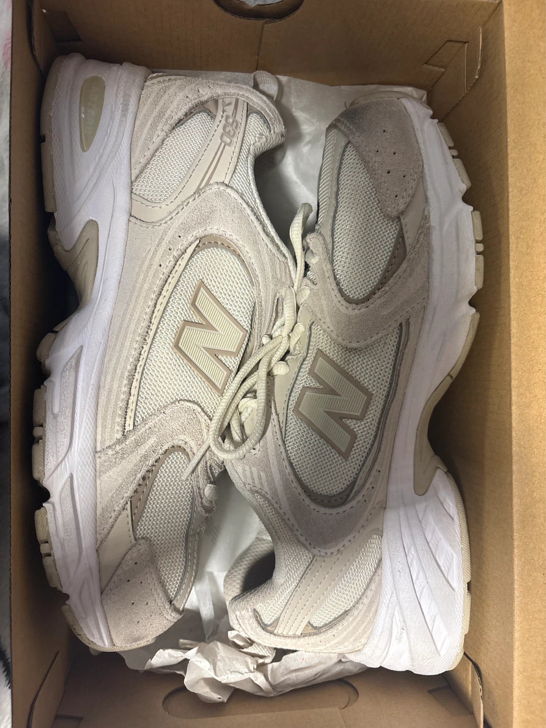 New Balance 530 MR530W Running Shoes White Beige