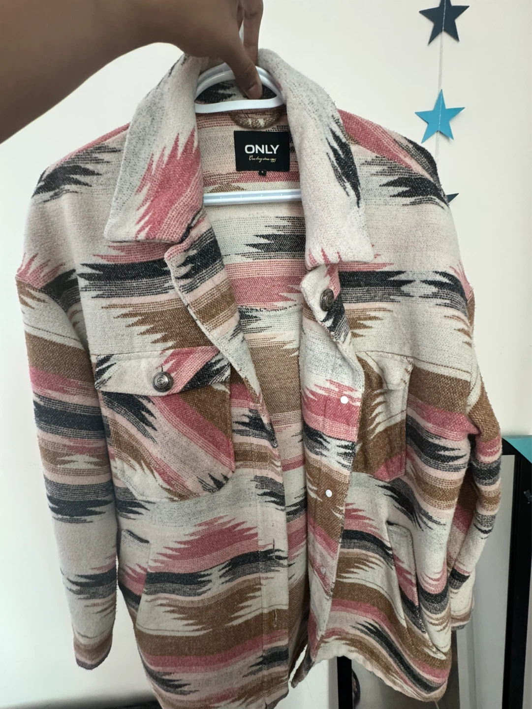 ONLY "Denim" Printed Shacket Size Medium