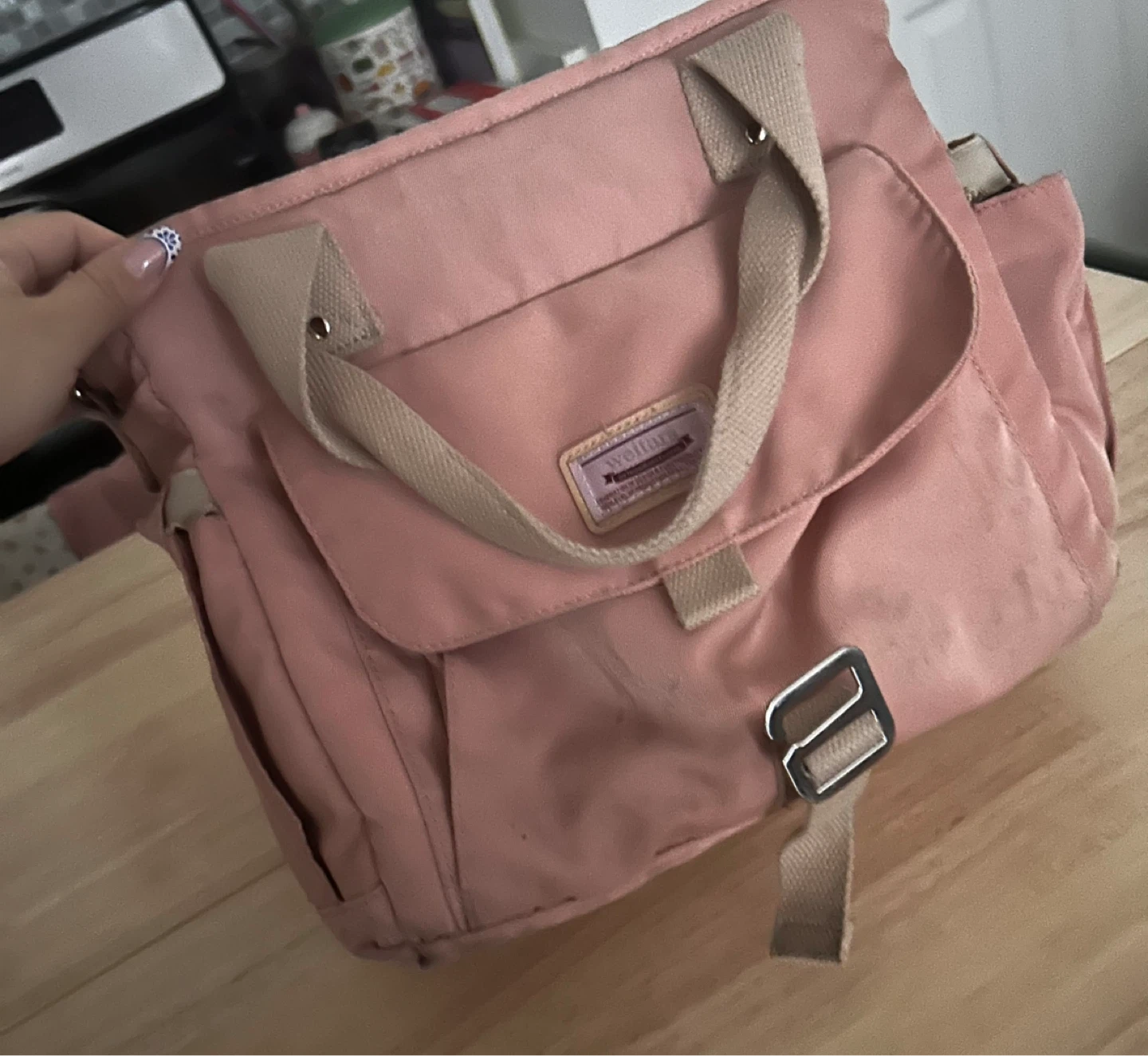 Pink Insulated Lunch Bag