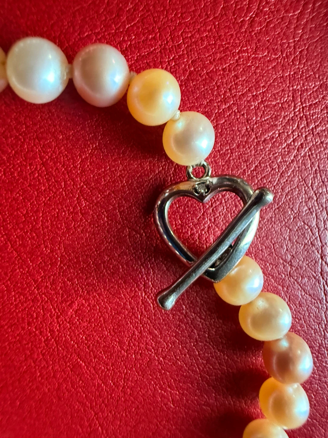 Pearl Necklace and Bracelet Set with Toggle Clasp - photo 2