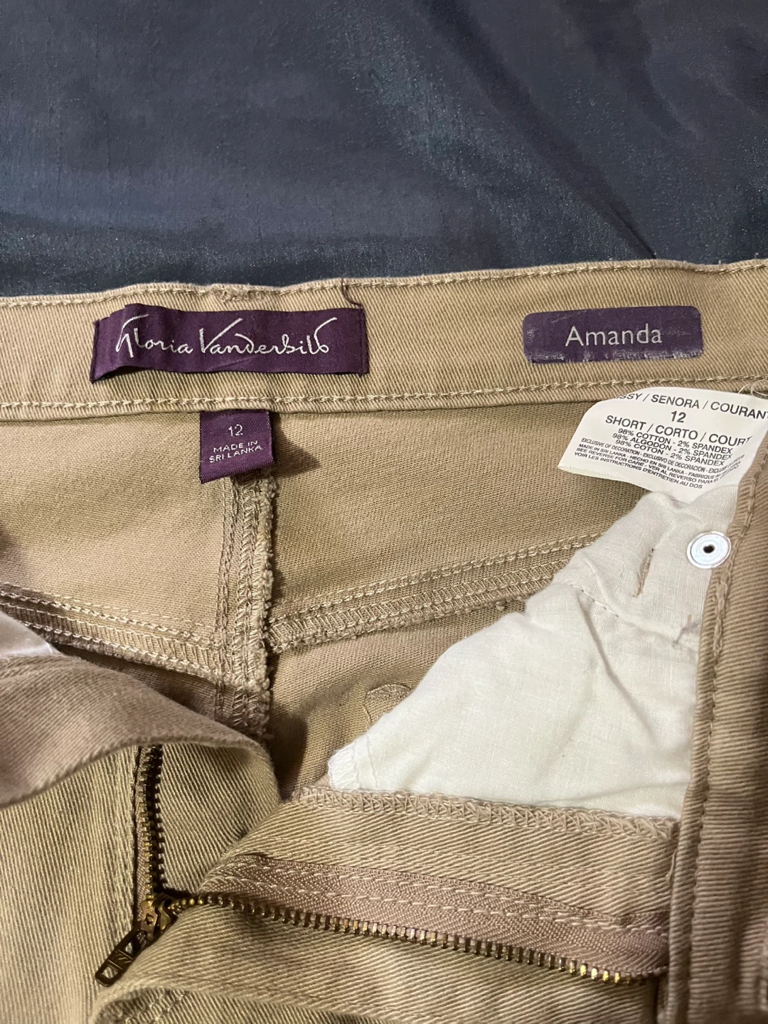 Gloria Vanderbilt Amanda Jeans Size 12 Tan - photo 4