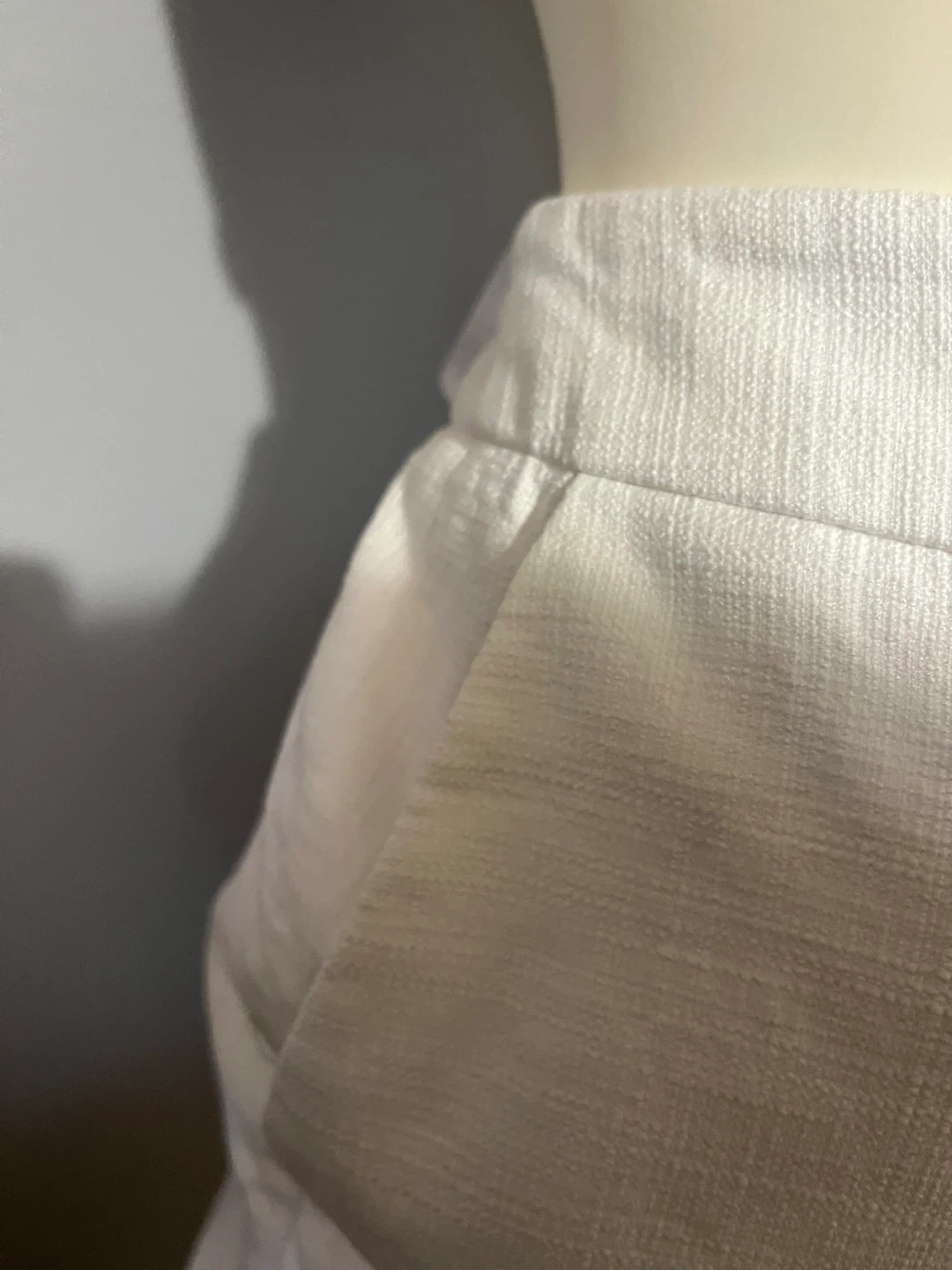 Viyella White Linen Blend Cropped Pants size 14 - photo 3