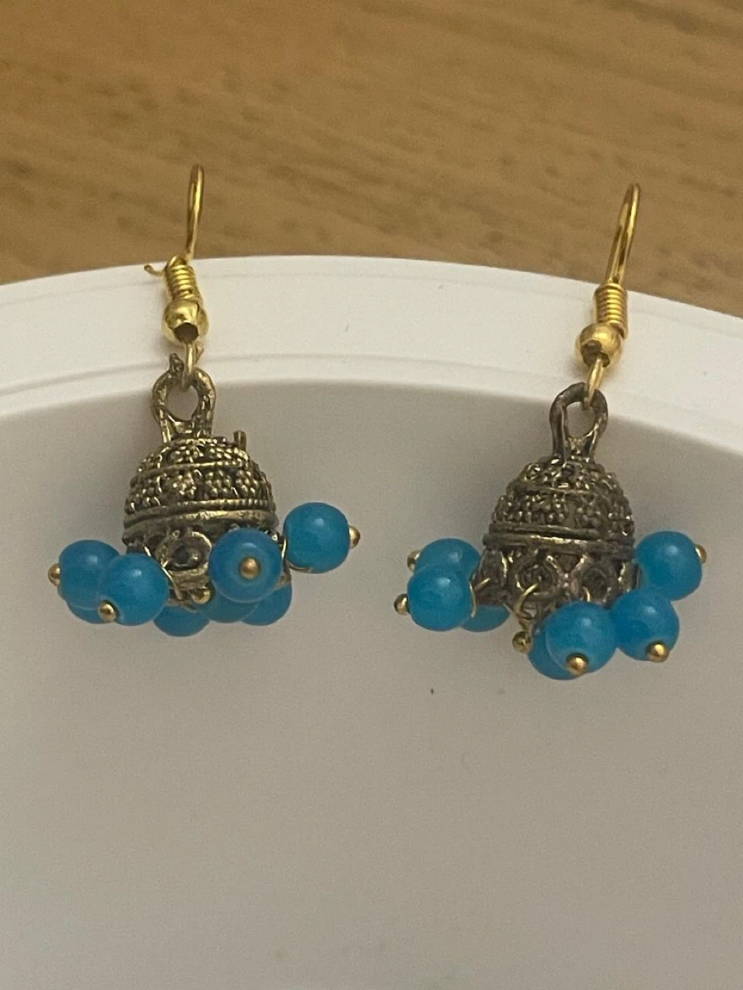 Brand new Jhumka Earrings (silver and multicolour) - photo 5