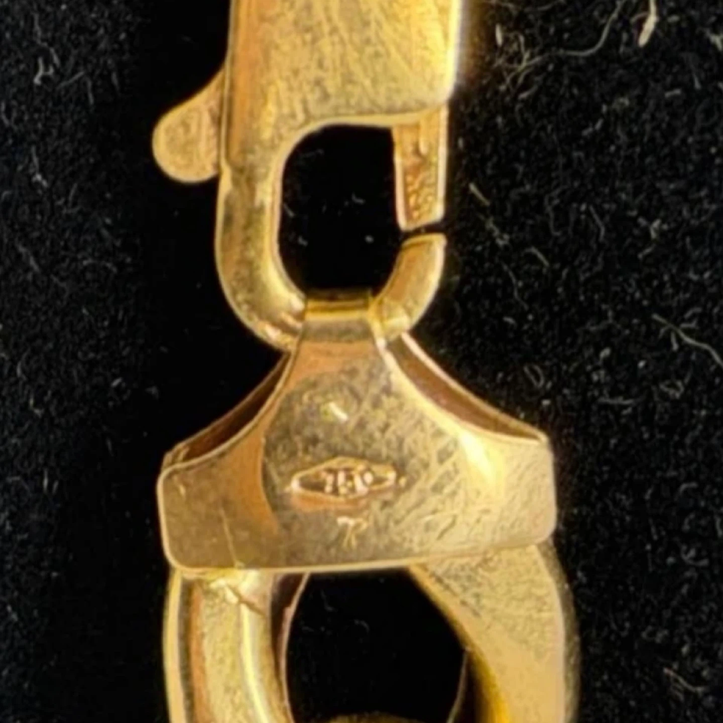 Solid 18k Gold Cuban Chain 22” Necklace - photo 2
