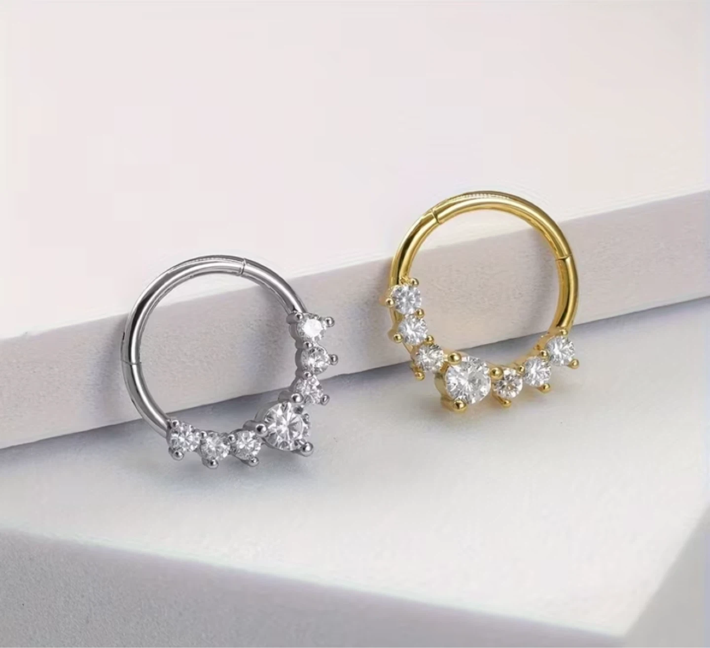 Cubic Zirconia Septum Earring