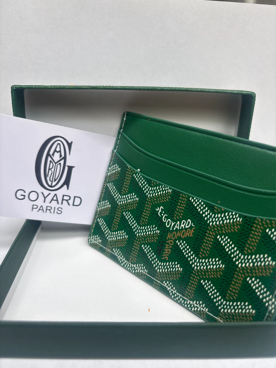 Goyard Paris Green Card Holder