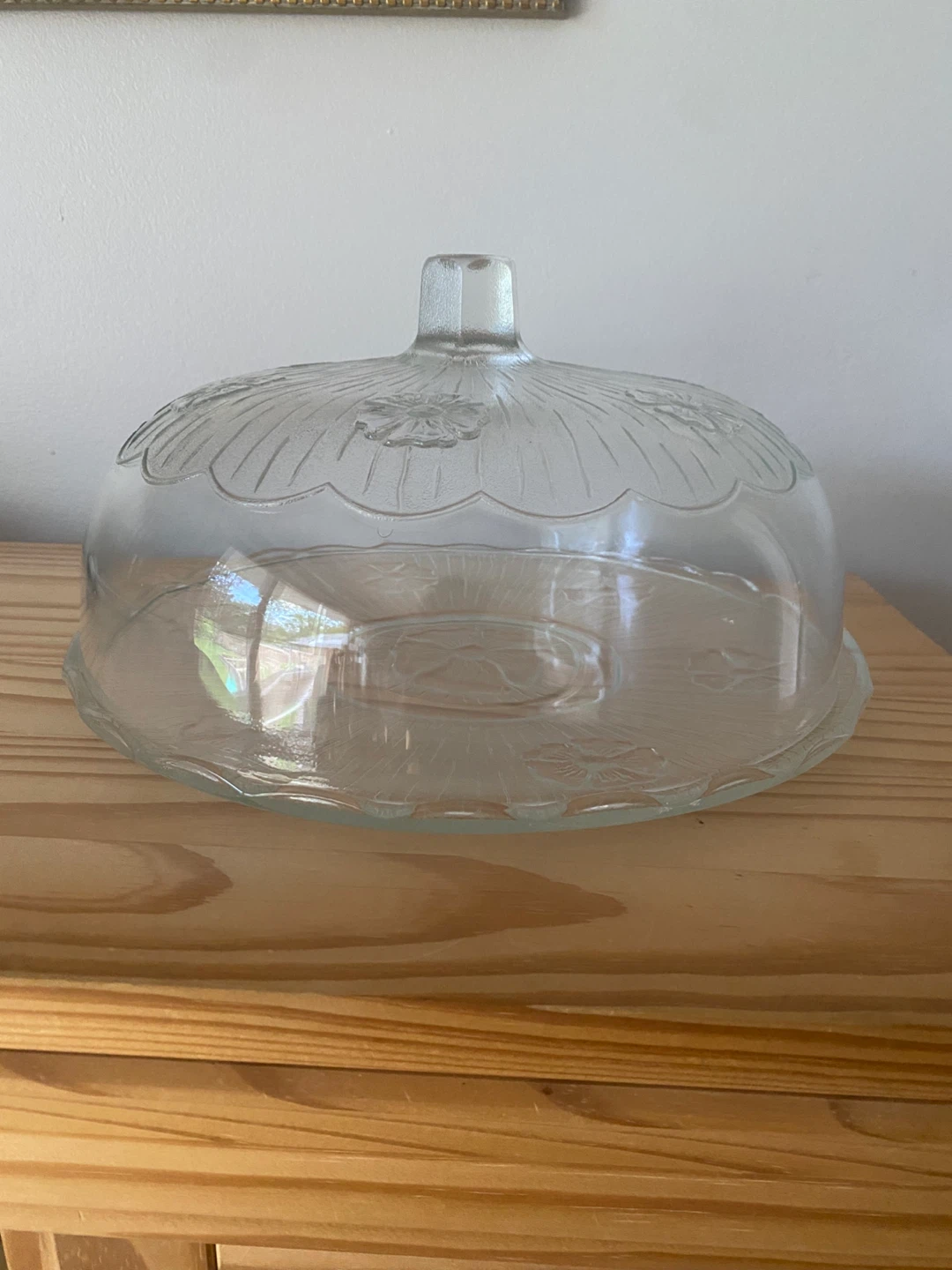 Glass Cake Dome and Platter