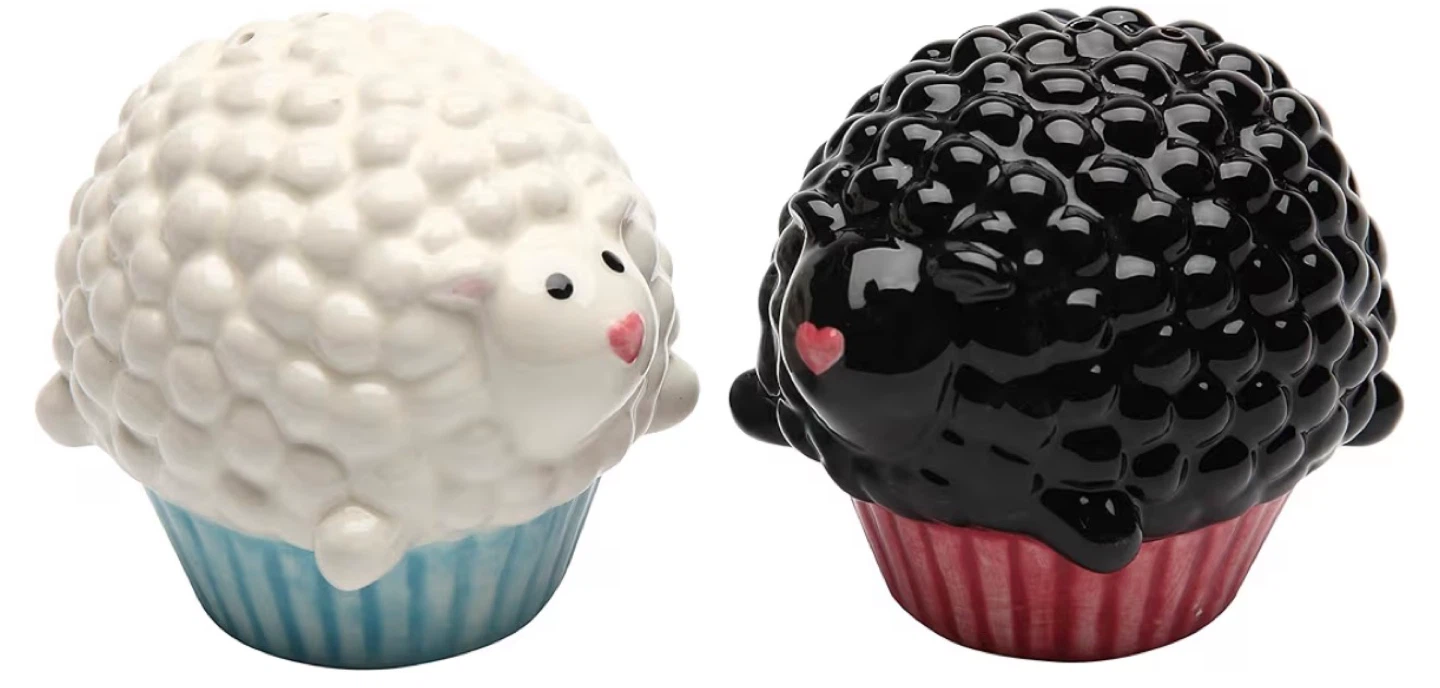 Ceramic Sheep Salt and Pepper Shakers