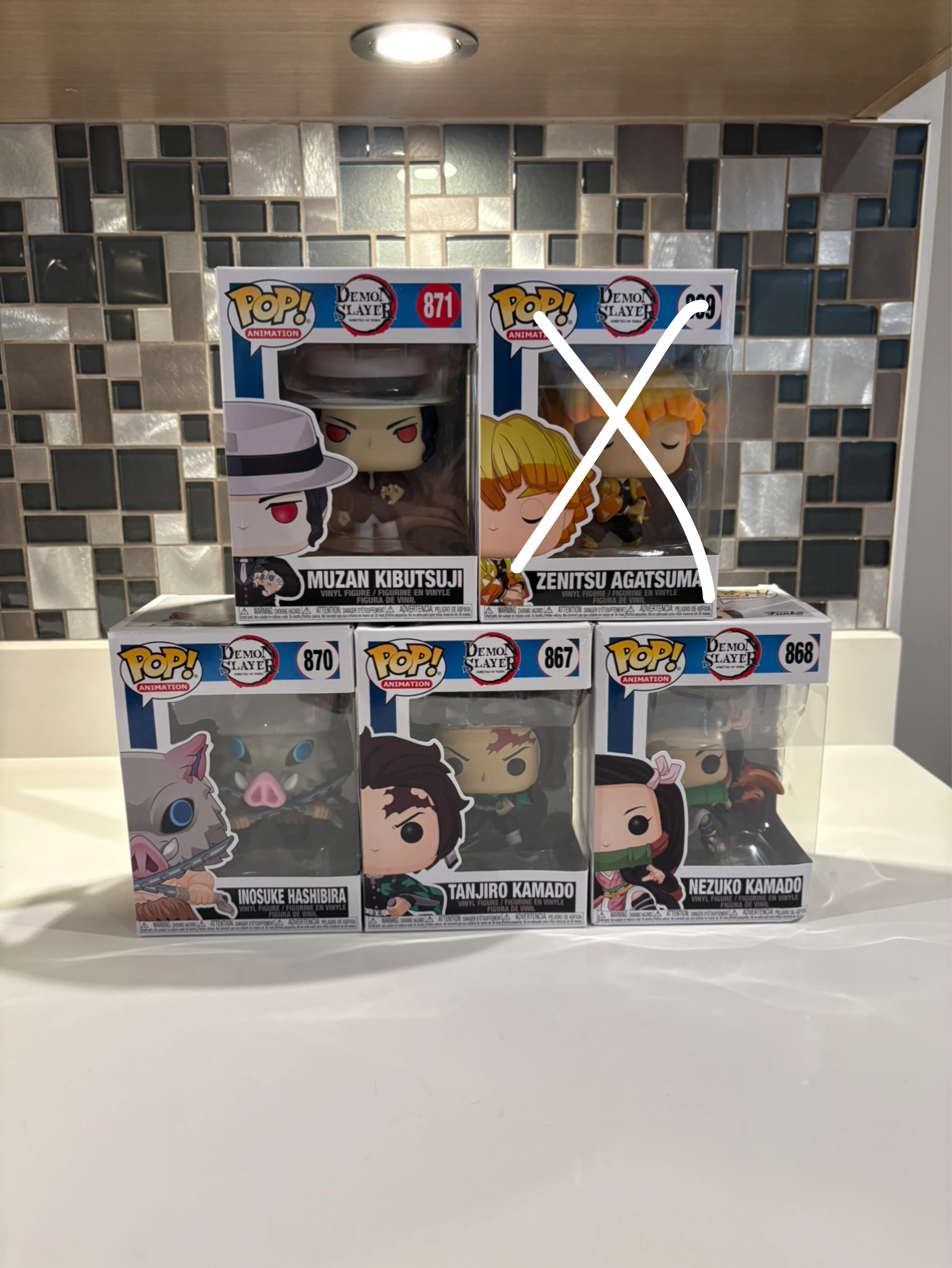 Funko Pop! Demon Slayer Figures (Set of 5)