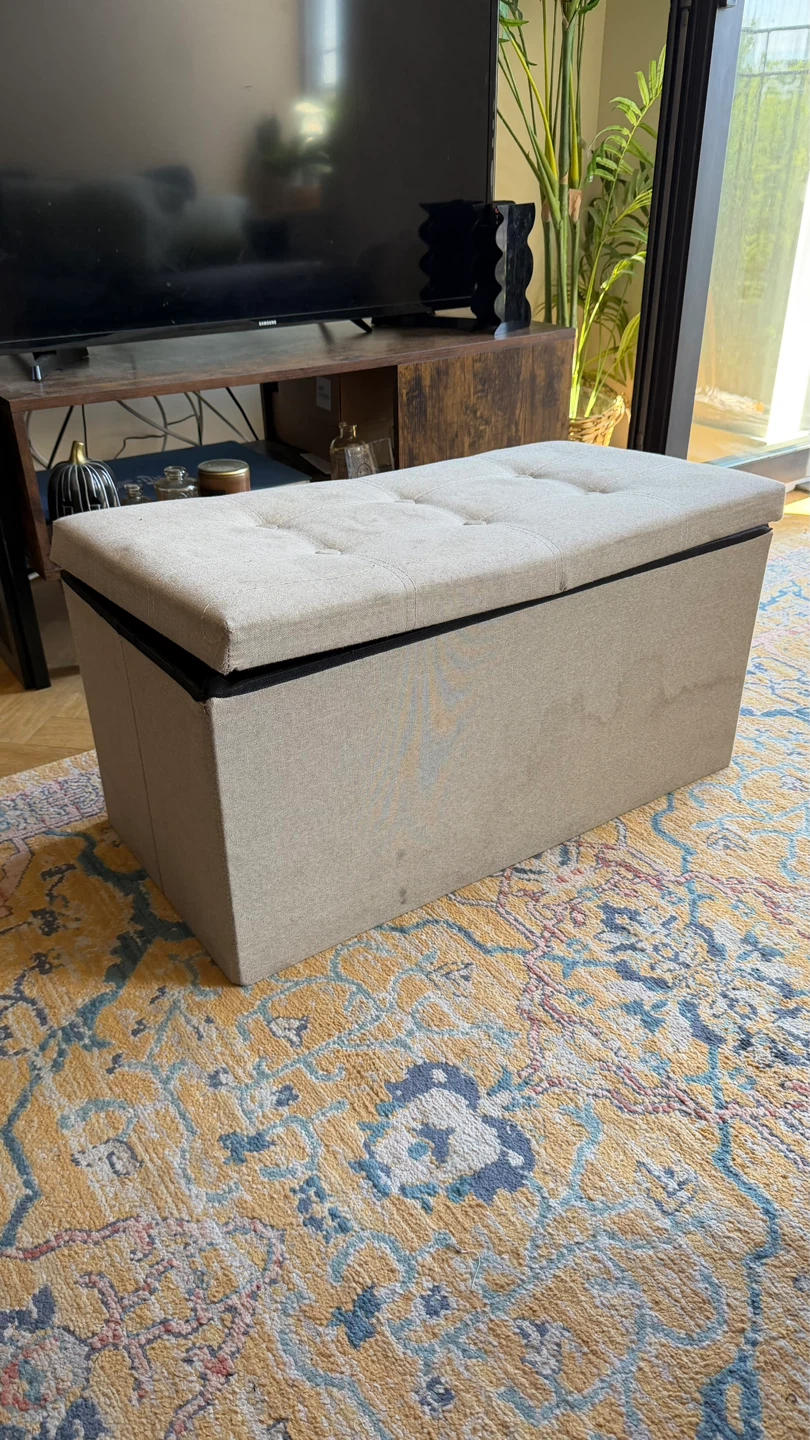 Tufted Storage Ottoman Bench - photo 2