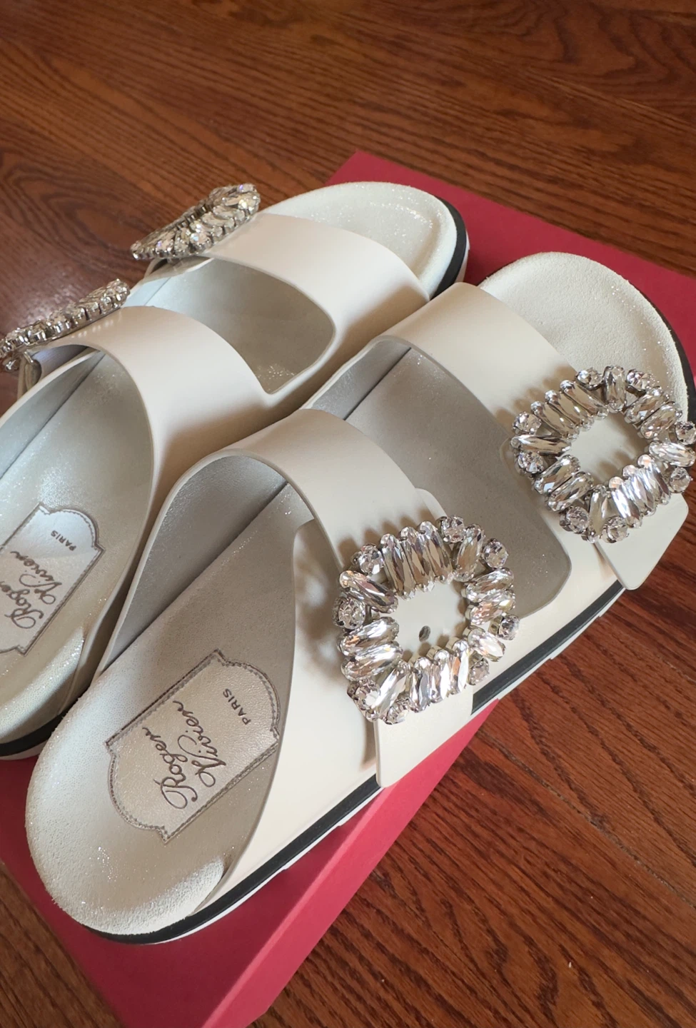 Roger Vivier Embellished Slide Sandals