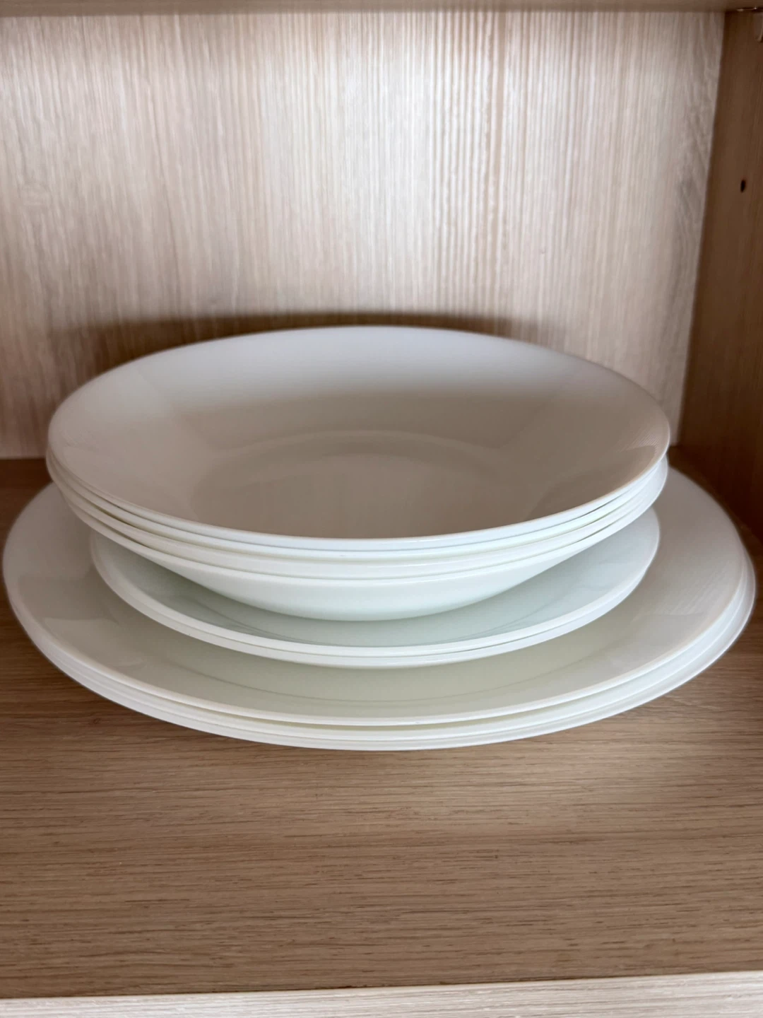 White Dinner Plates and Bowls Set