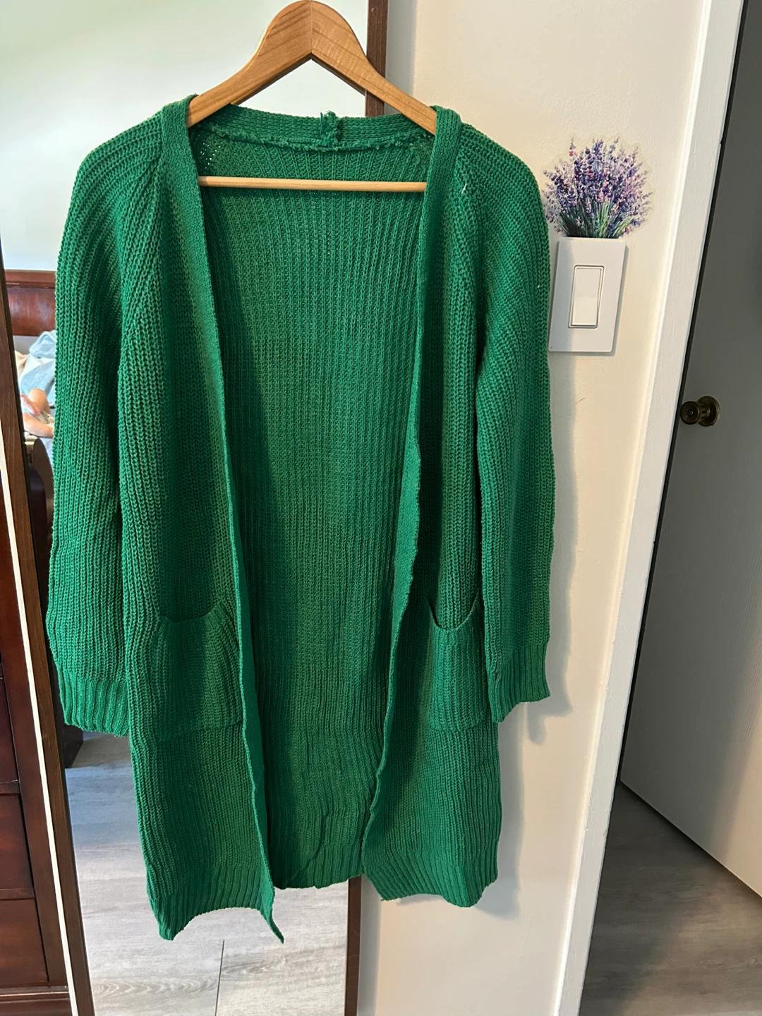 Green Knit Cardigan