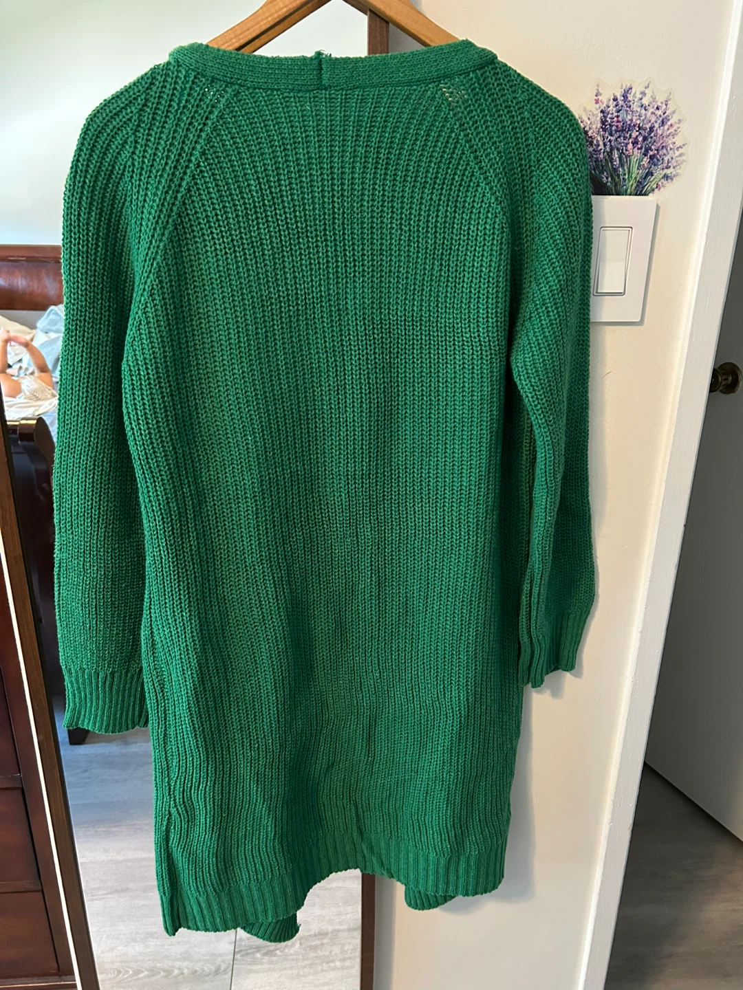 Green Knit Cardigan - photo 2