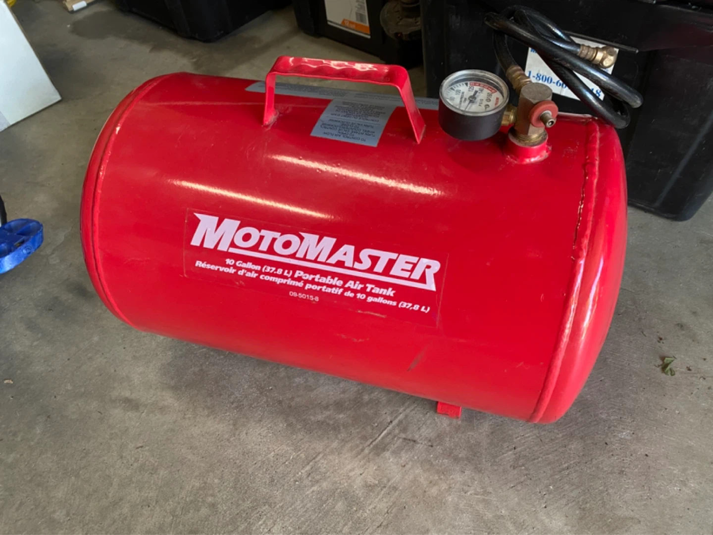 10 gallon portable air tank