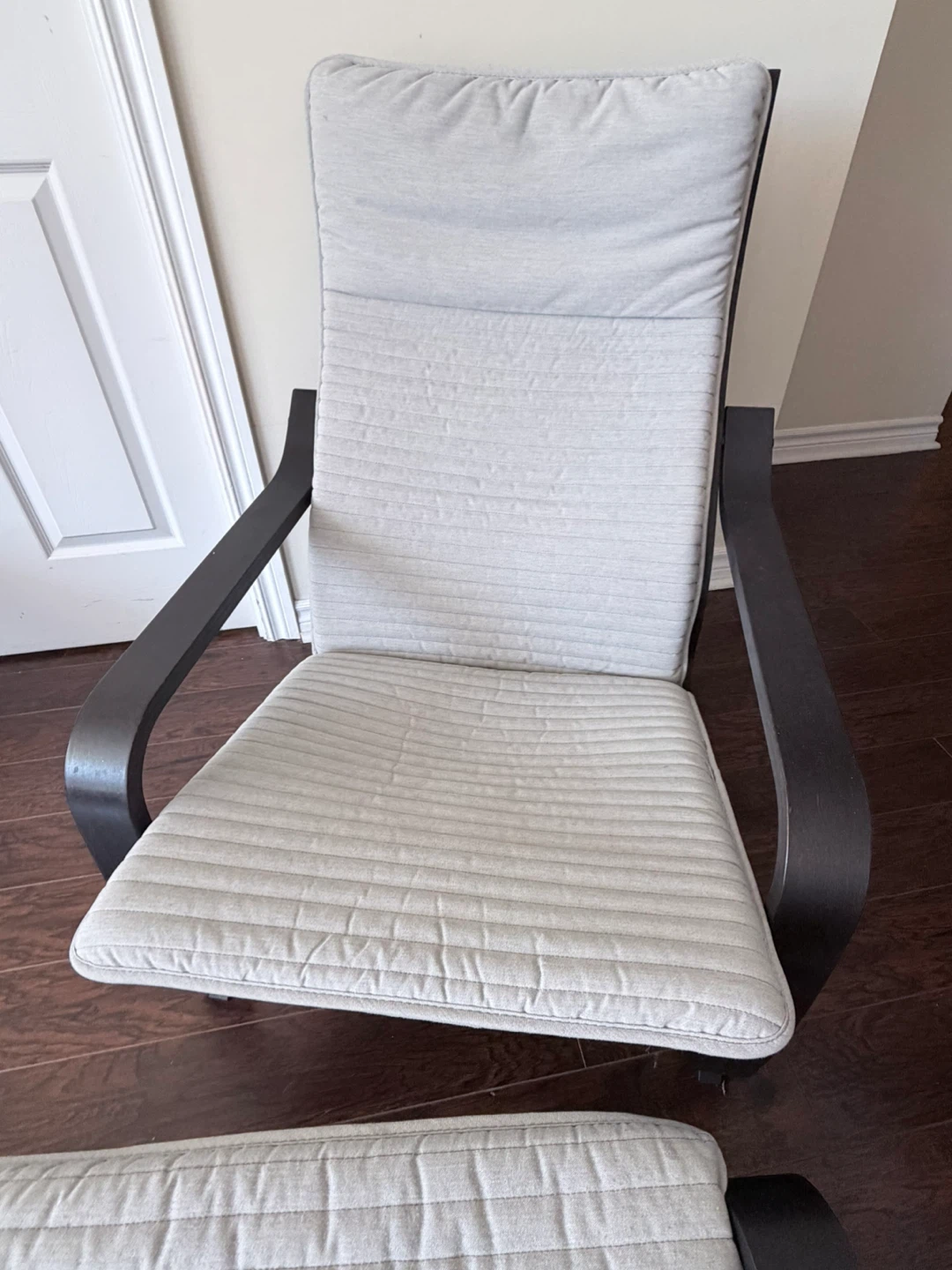 IKEA Poäng Chair and Ottoman Set - photo 2