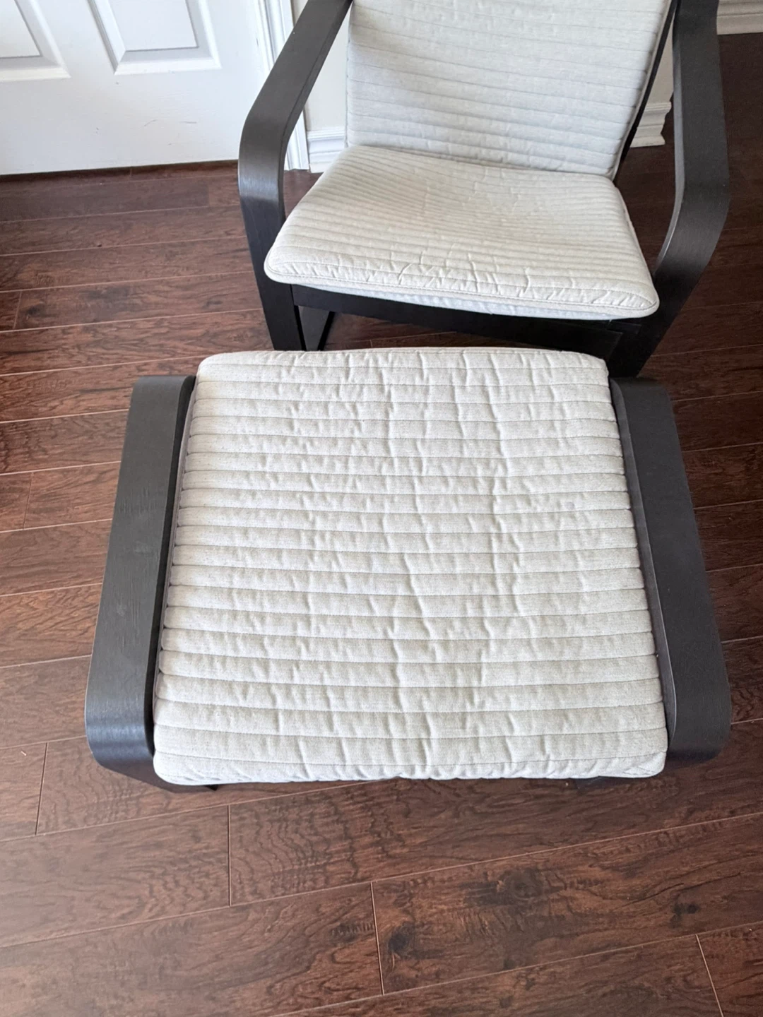 IKEA Poäng Chair and Ottoman Set - photo 3