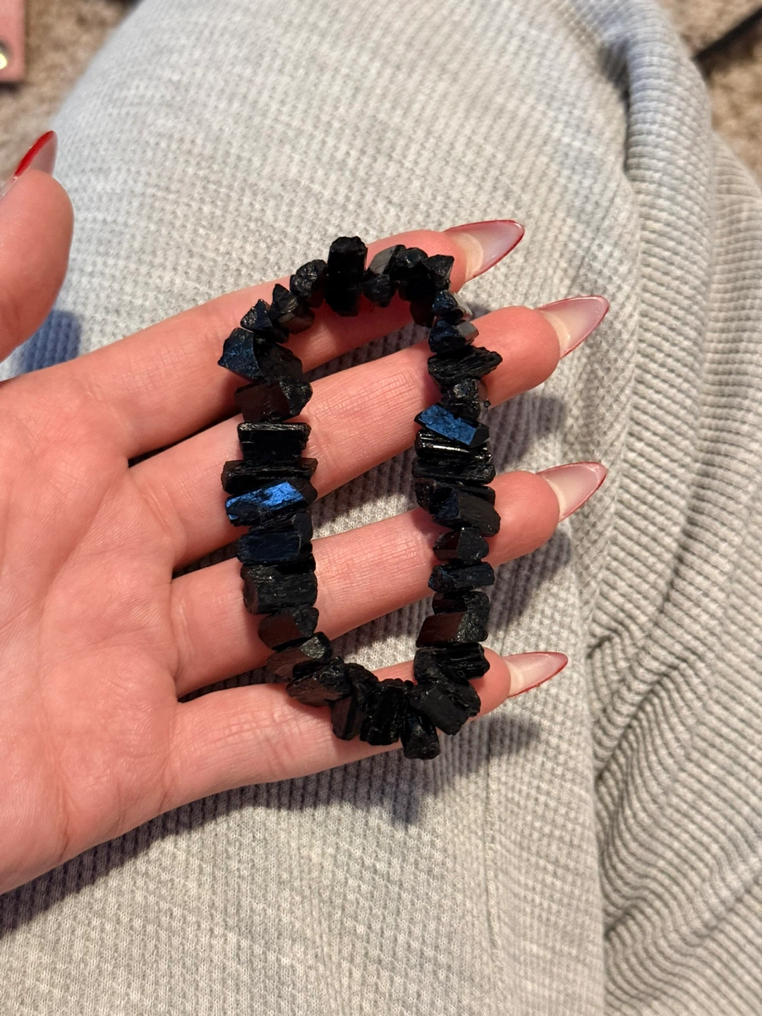 Black Tourmaline Chip Bracelet